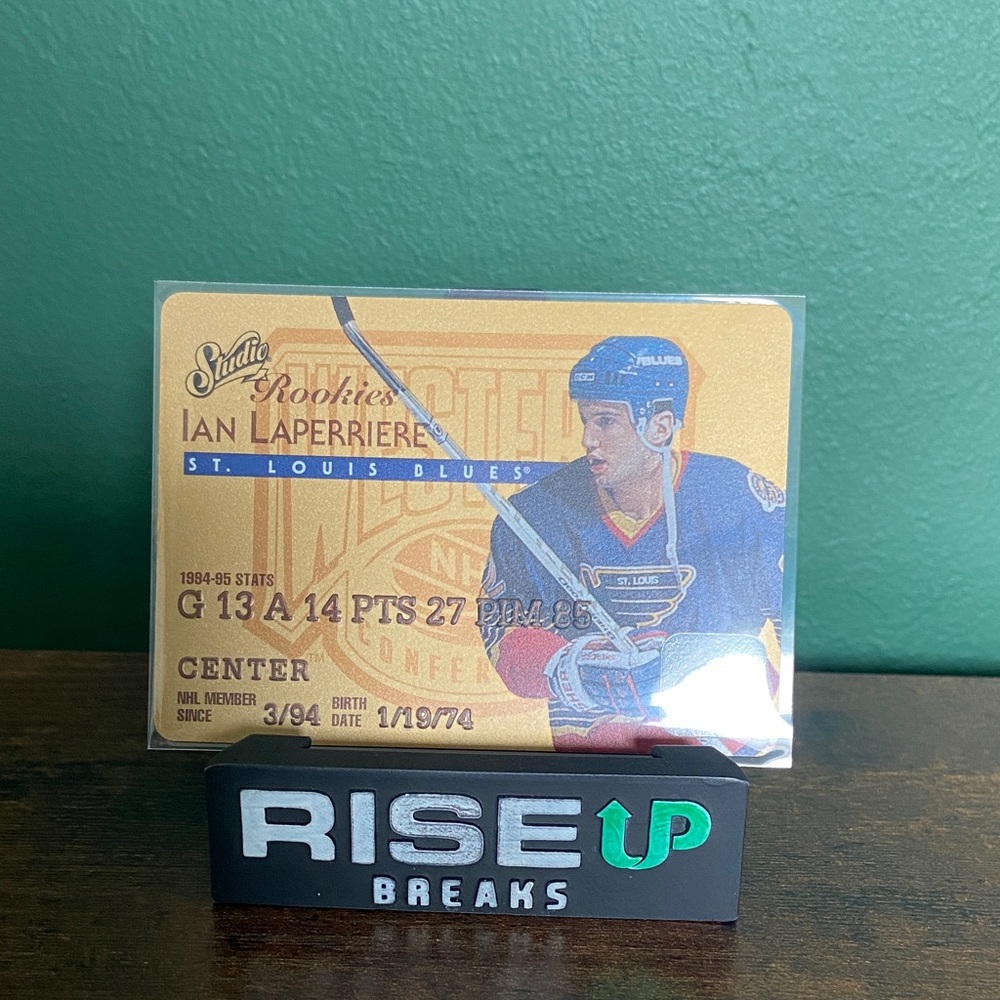 1995-96 Leaf Studio Rookies #10 Ian Laperriere.